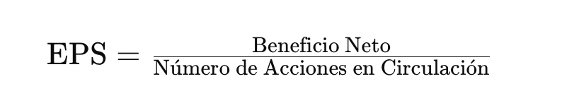 Fórmula del EPS (Earnings per Share)