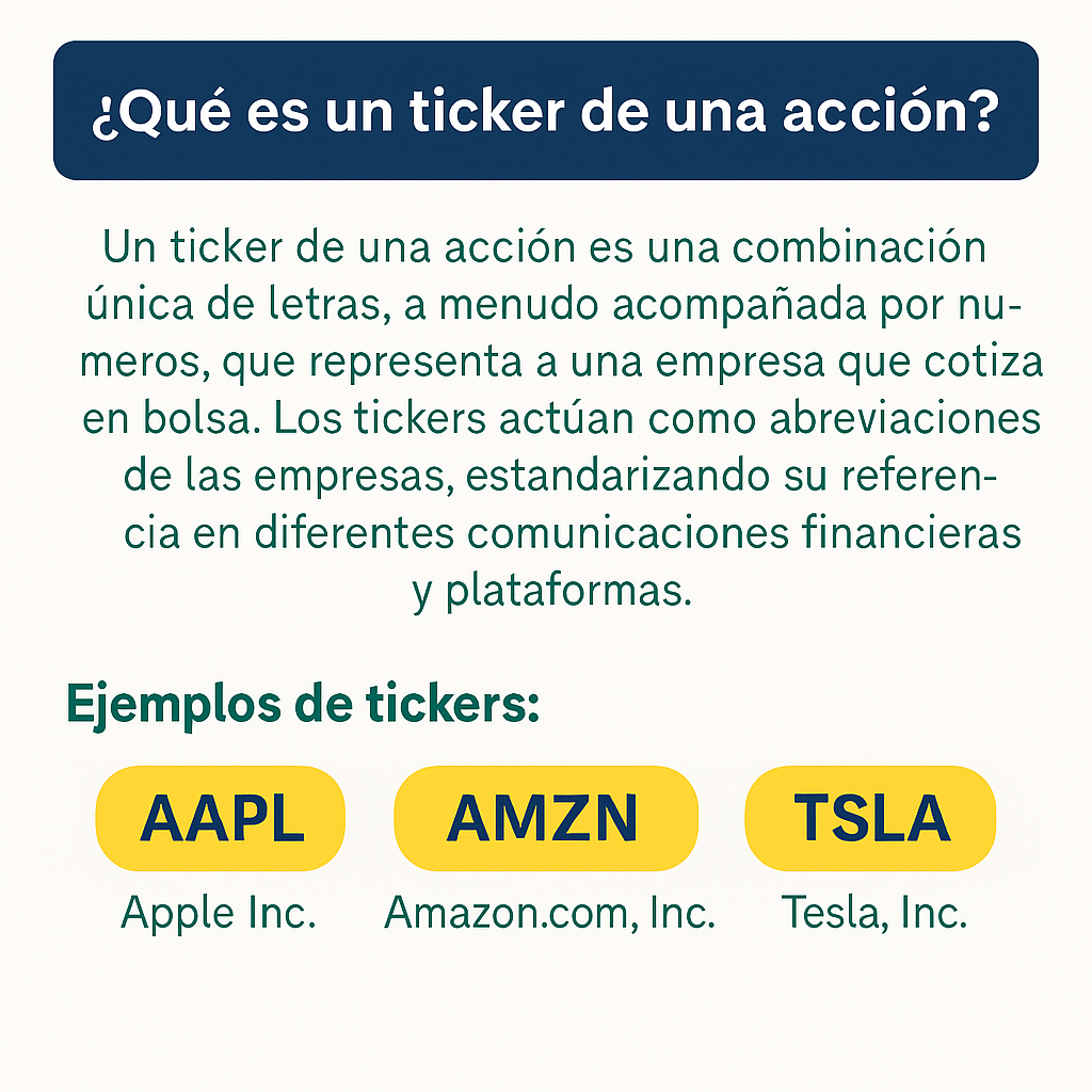 Qué es el ticker de una acción