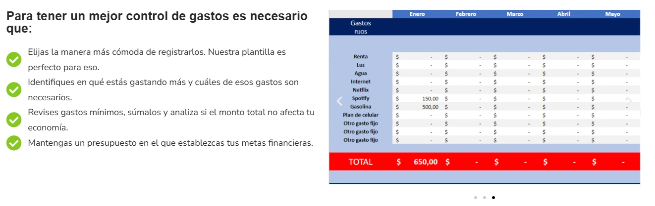 ejemplo de presupuesto personal