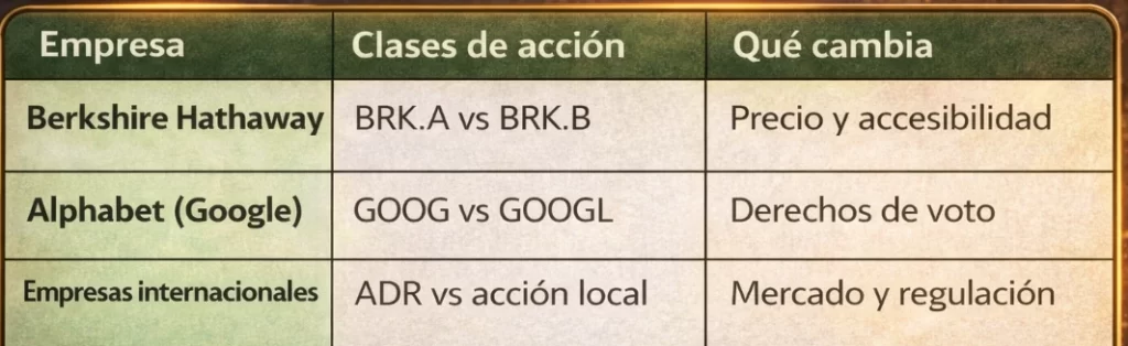 ticker de una acción