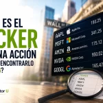 ¿Qué es el ticker de una acción y cómo encontrarlo en 2026? ticker de una acción