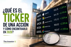 ticker de una acción