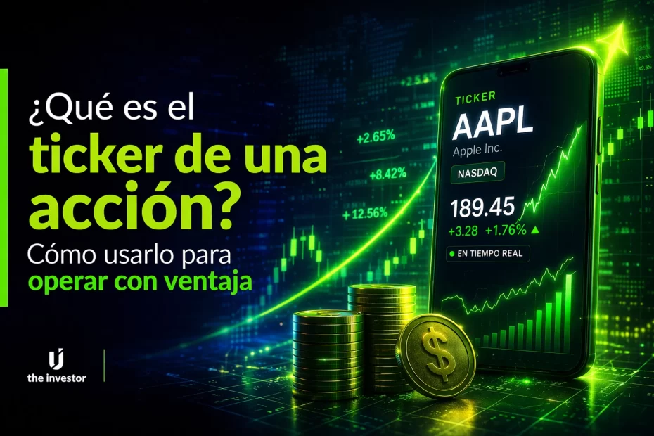 ticker de una acción