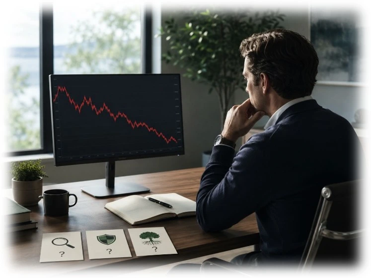 Cuando el mercado cae